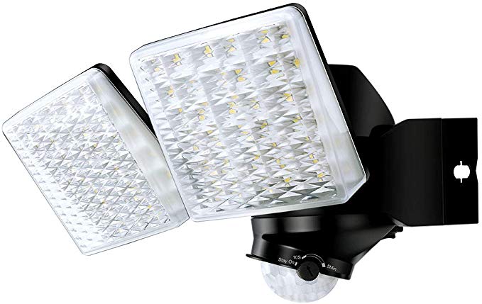 4x50W LED Strahler Fluter mit Bewegungsmelder Außen Flutlicht IP66 Scheinwerfer