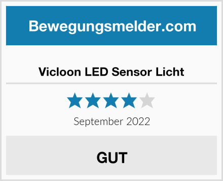  Vicloon LED Sensor Licht Test